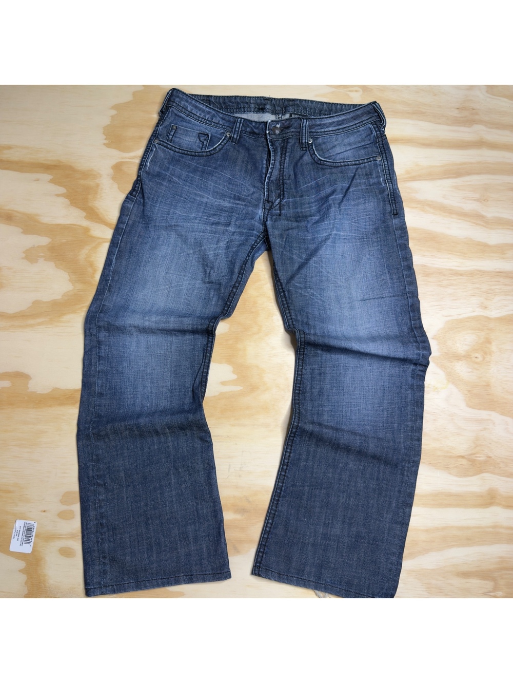Buffalo David Bitton Mens Blue Bootcut Denim Pants Size 34